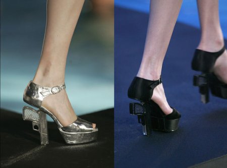 Chanel gun-heel shoes